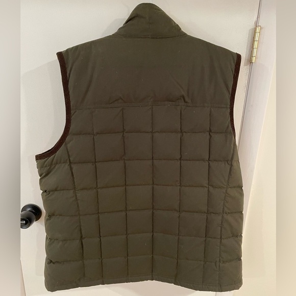 LL BEAN • upcountry waxed cotton down vest - Picture 3 of 6
